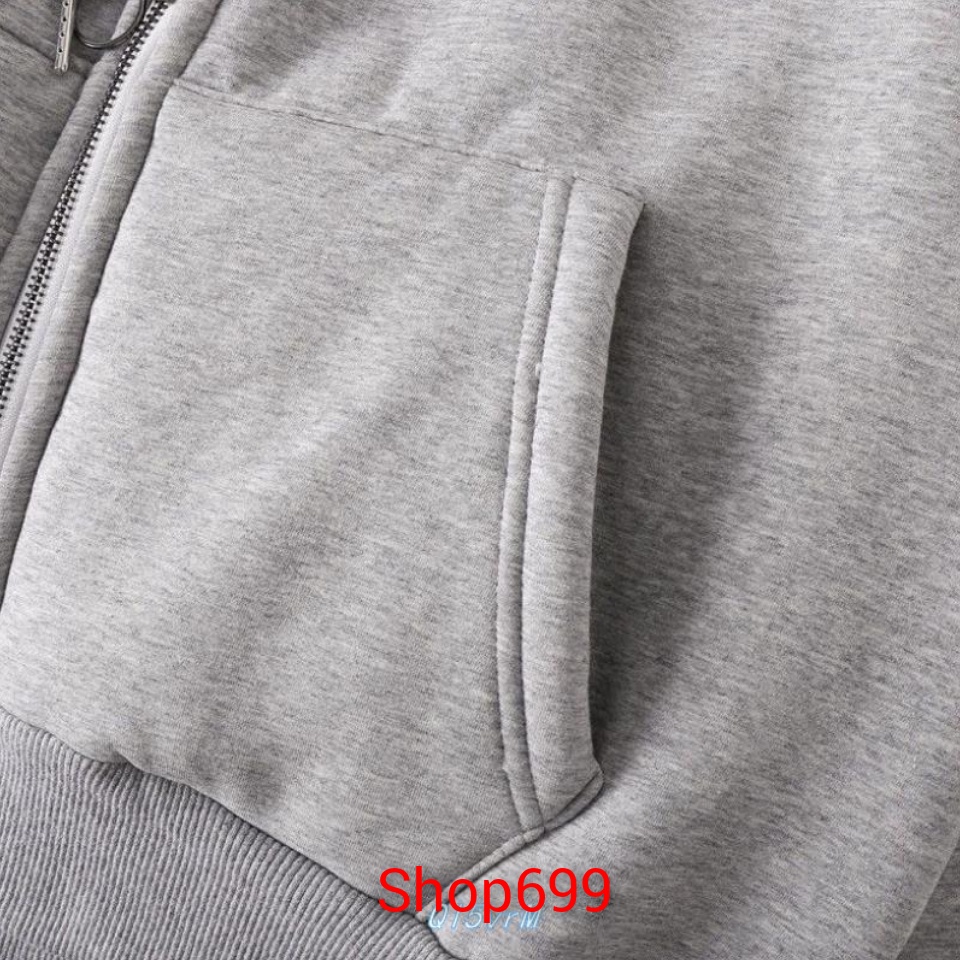 Áo khoác nỉ hoodie lót lông nỉ thời trang hàng Quảng Châu