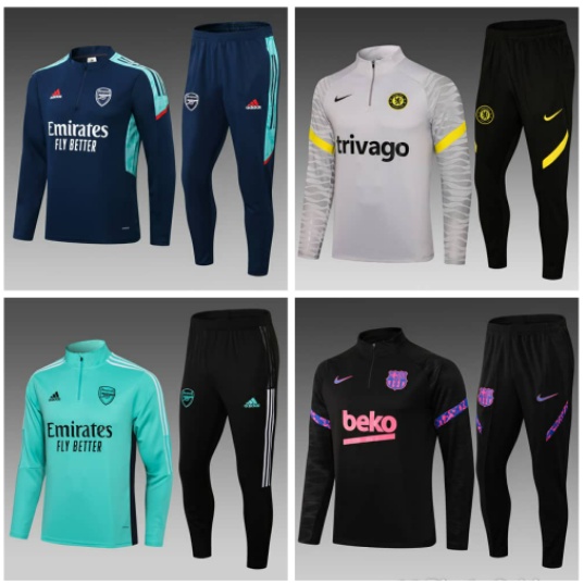 Áo Khoác Bóng Đá Arsenal Chelsea Có Khóa Kéo 21/22 * Hàng Sẵn Sàng