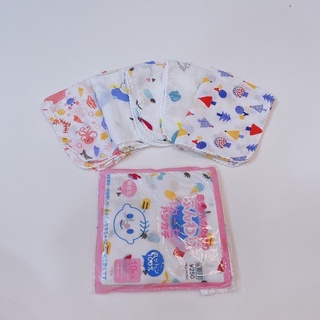 Set 10 khăn xô sữa 2 lớp xuất Nhật loại hoa văn