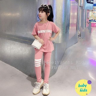 set bộ áo cộc tay quần dài cho bé bé 15-35kg