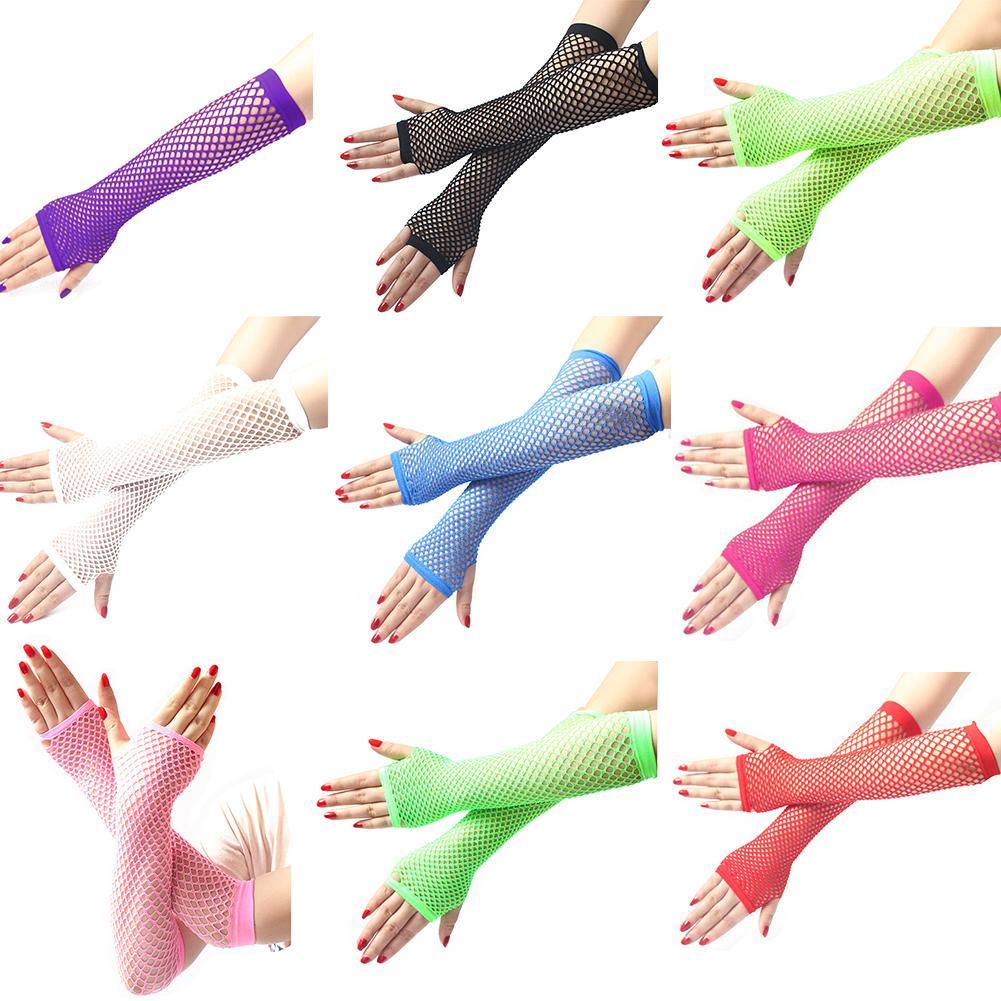 Găng tay lưới dài gợi cảm 9 màu sắc lựa chọn Y0D3