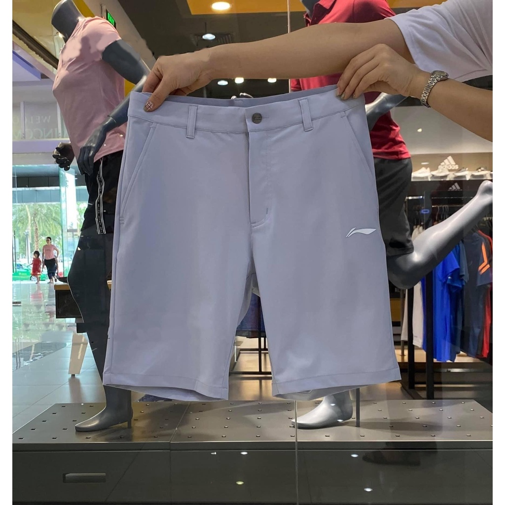Quần short cạp cúc thể thao nam Lining