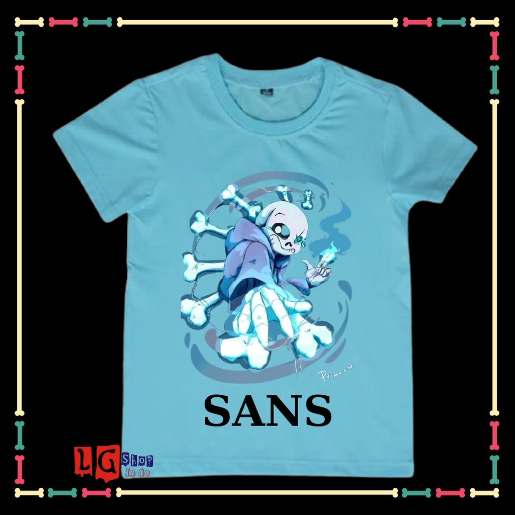 ÁO THUN IN HÌNH SANS UNDERTABLE - BIỆT ĐỘI GANGSTER CHO BÉ TRAI ( TỪ 10KG ĐẾN 90KG)