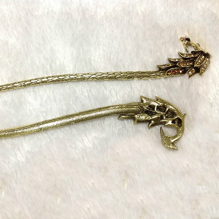 Trâm cài tóc họa tiết chim công, phượng hoàng - XIMA0675