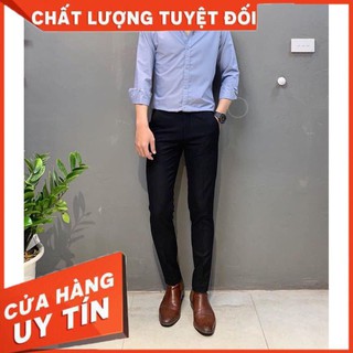[HÀNG CAO CẤP] Quần âu nam - Quần tây nam đen, chất vải  xịn, đường may chuẩn, kiểu dáng body Hàn Quốc