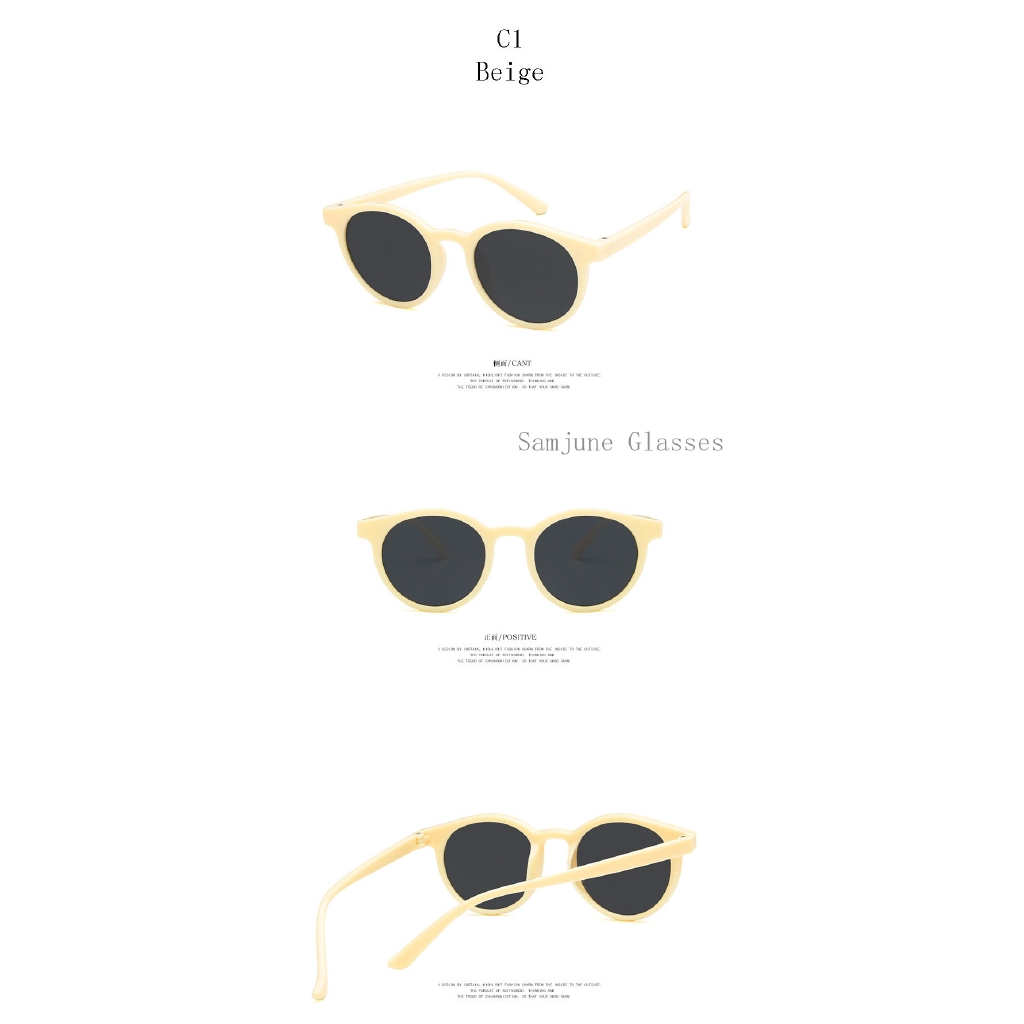 Kính râm tròn chống tia UV400 cho bé Samjune