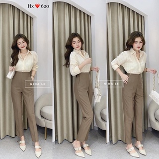 QUẦN BAGGY CÚC SƯỜN CHẤT KAKI LỤA ĐẸP MS15782