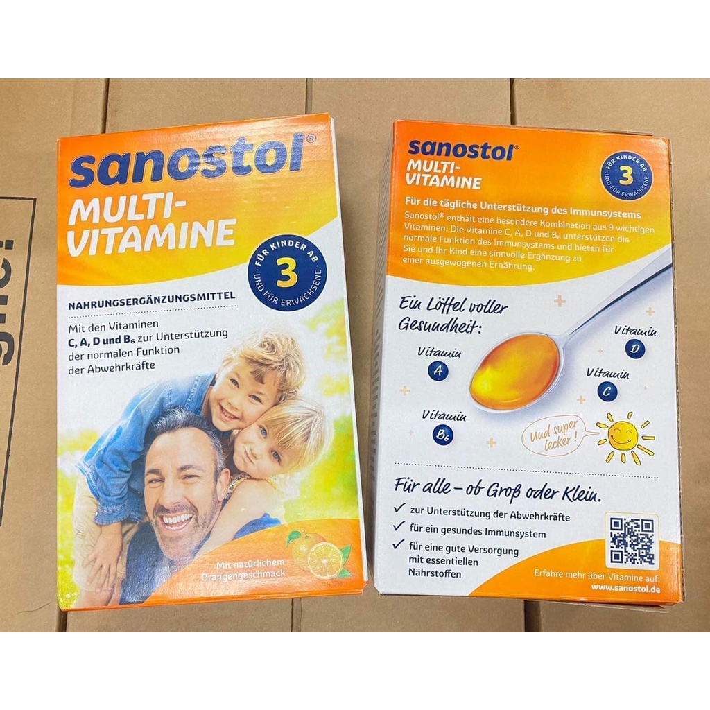 Sanostol tổng hợp nội địa Đức số 1,3,6 dành cho bé