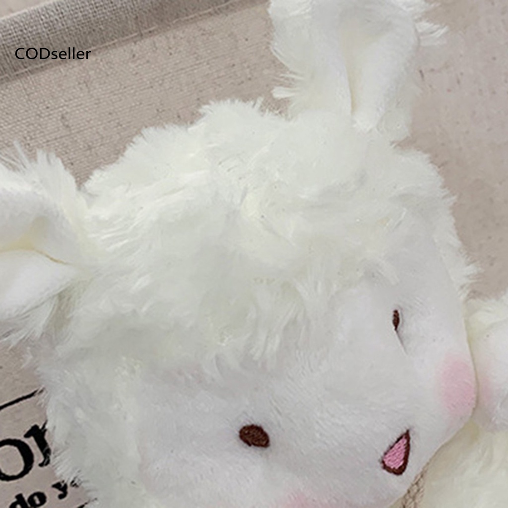 COD_ Plush Crossbody Bag Cartoon Sheep Shape Zipper Closure Handbag Accessories for Daily Life