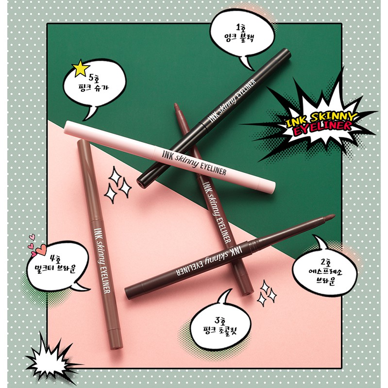 Bút kẻ mắt chống thấm nước Peripera Ink Skinny Eyeliner - CSTOREVN