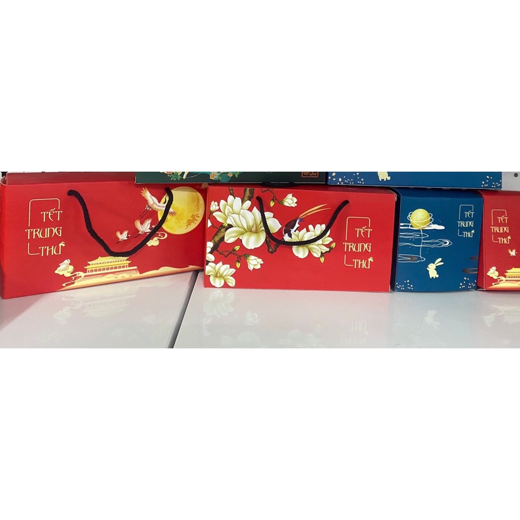 Hộp đựng bánh trung thu 2 bánh 150g-250g giao ngẫu nhiên