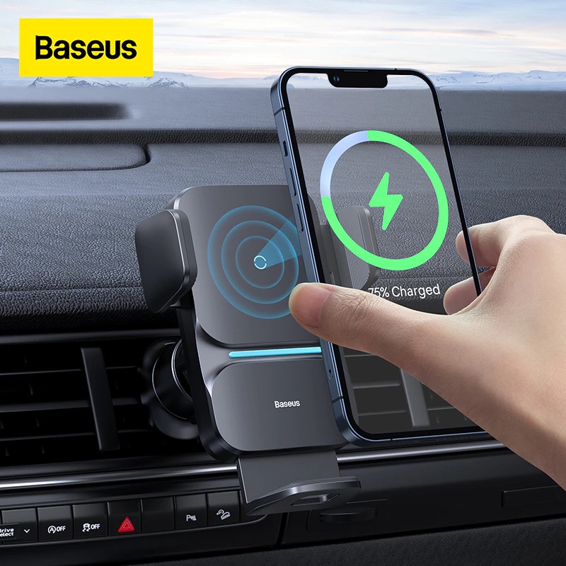 Sạc không dây Baseus Wisdom Auto Alignment Car Mount Wireless Charger