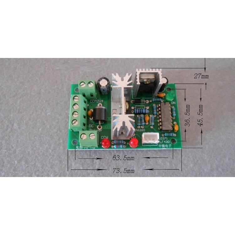 MẠCH ĐIỀU KHIỂN TỐC ĐỘ VÀ ĐẢO CHIỀU ĐỘNG CƠ DC 10V-36V 150W