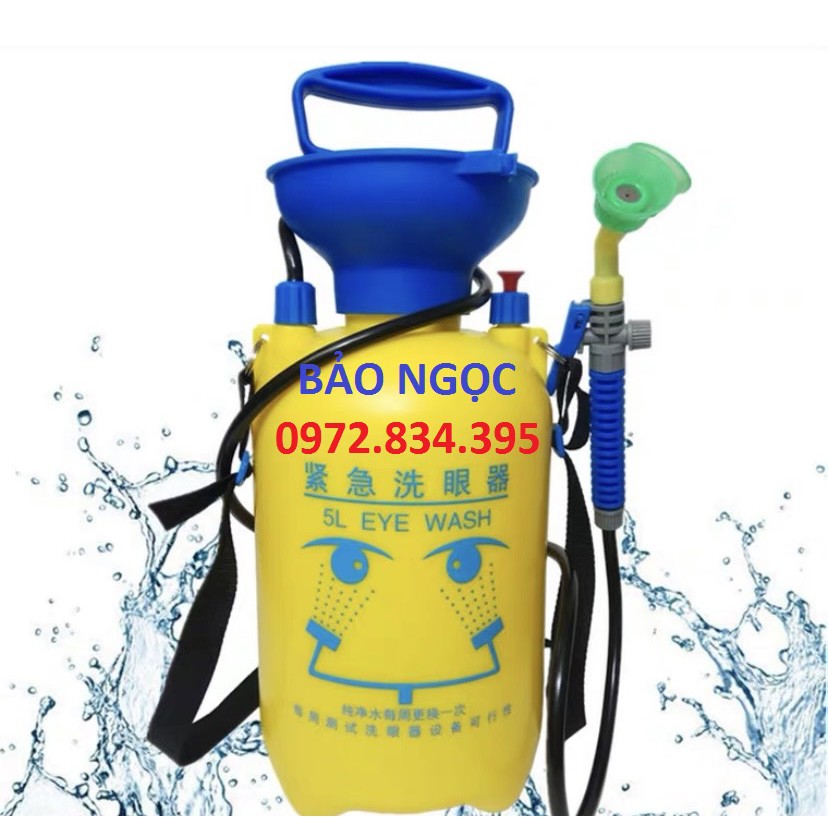 bình rửa mắt khẩn cấp di động 5 lít-bình rửa mắt