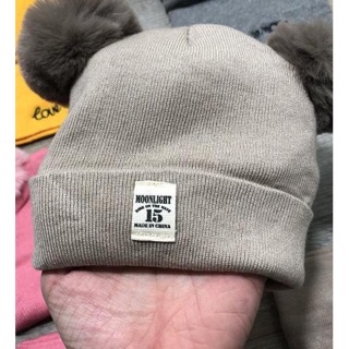 Set mũ len quả bông kèm khăn cho bé