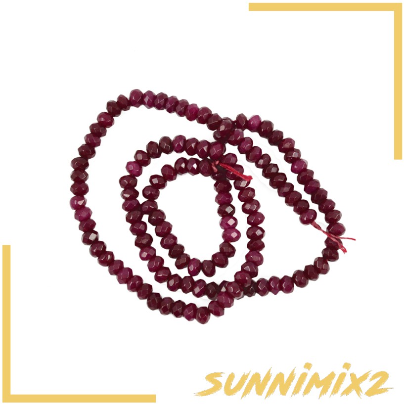 Chuỗi Hạt Ngọc Bích Đỏ Tự Nhiên Sunnimix2 2X4Mm 15 "