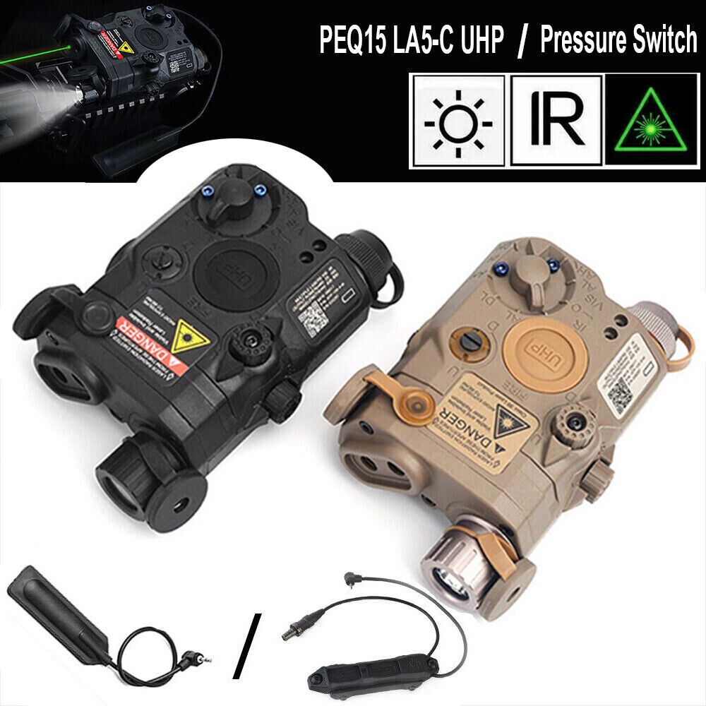 Đèn Pin LA-5C UHP PEQ15 Ánh Sáng Trắng / Xanh Lá IR