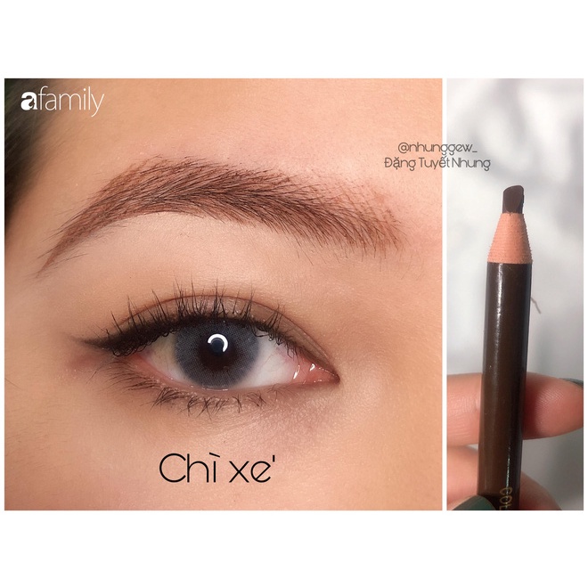 Nguyên Hộp 12 cây Chì  kẻ Lông mày dạng xé