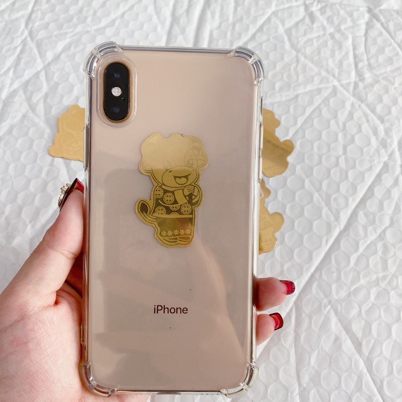 Miếng dán mạ vàng mèo thần tài , ông Thần Tài may mắn