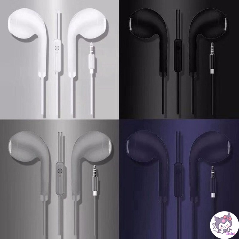 Tai Nghe Nhét Tai Giắc 3.5mm Màu Sắc Ngọt Ngào Xinh Xắn Dành Cho Điện Thoại