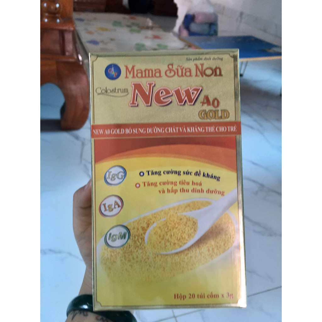 SỮA NON MAMA NEW A0 GOLD 20 TÚI X 3G CHO TRẺ SUY DINH DƯỠNG