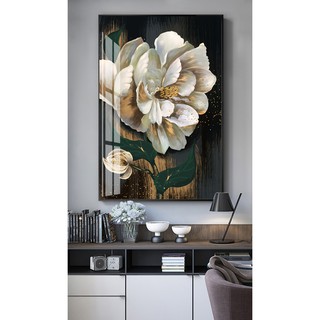 Tranh treo tường hoa mẫu đơn chất liệu bóng kiếng hoặc vải canvas ooopic_20180334