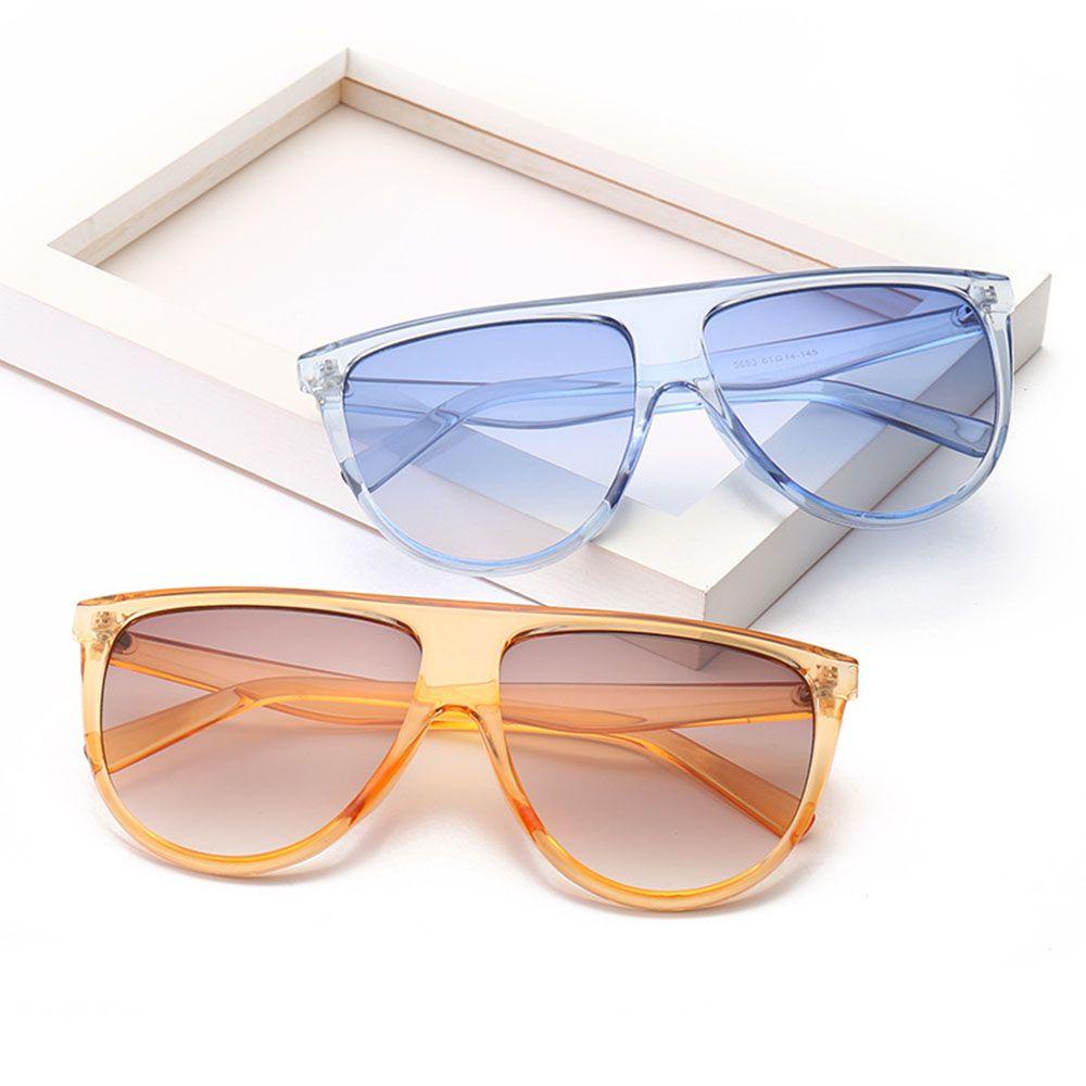 Kính Mát Đen Tròng Lớn In Họa Tiết Da Báo Kiểu Vintage Hàn Quốc Cho Nữ WMES15H