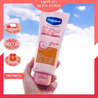 Dưỡng trắng an toàn Vaseline 50X tuýp to 320ML - thấm nhanh, không bết dính [ chuẩn Thái]