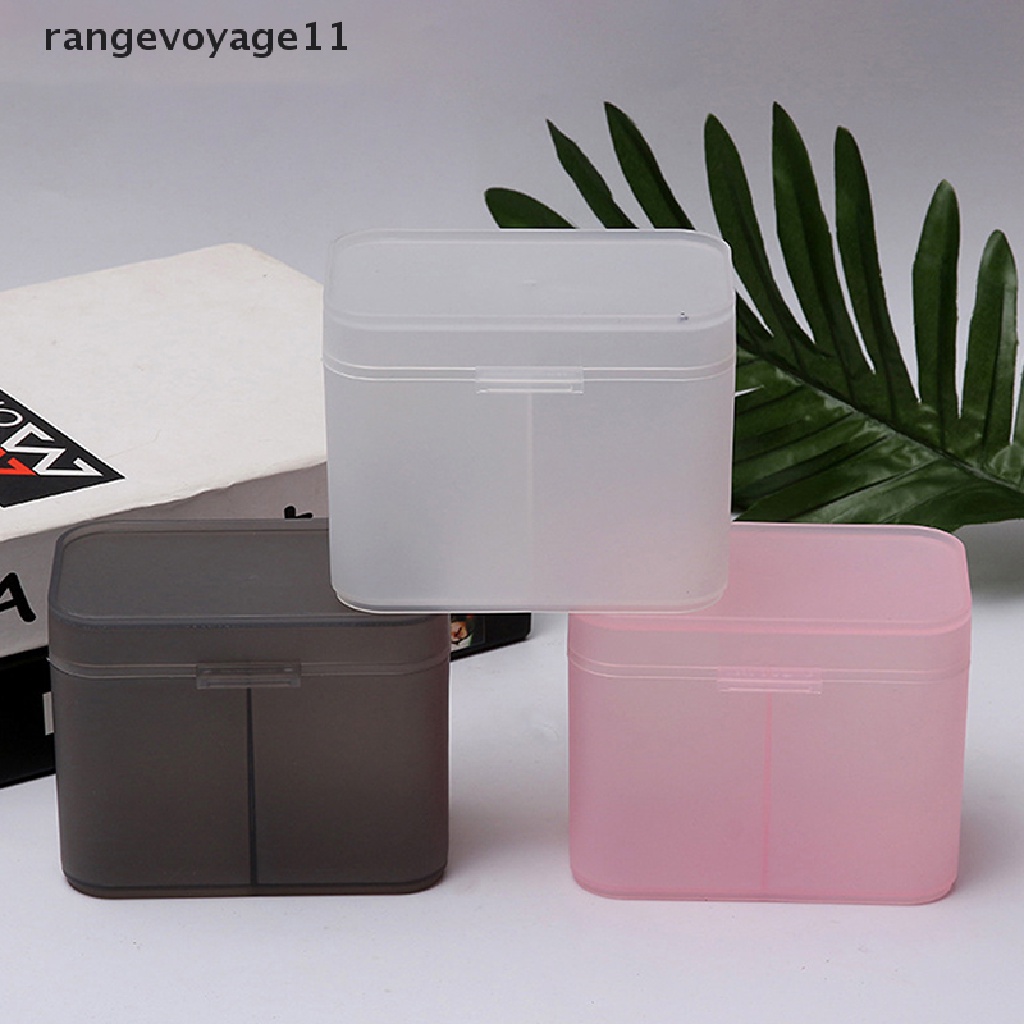 Hộp Đựng Bông Tẩy Trang / Bông Tẩy Trang Hai Ngăn Tiện Dụng