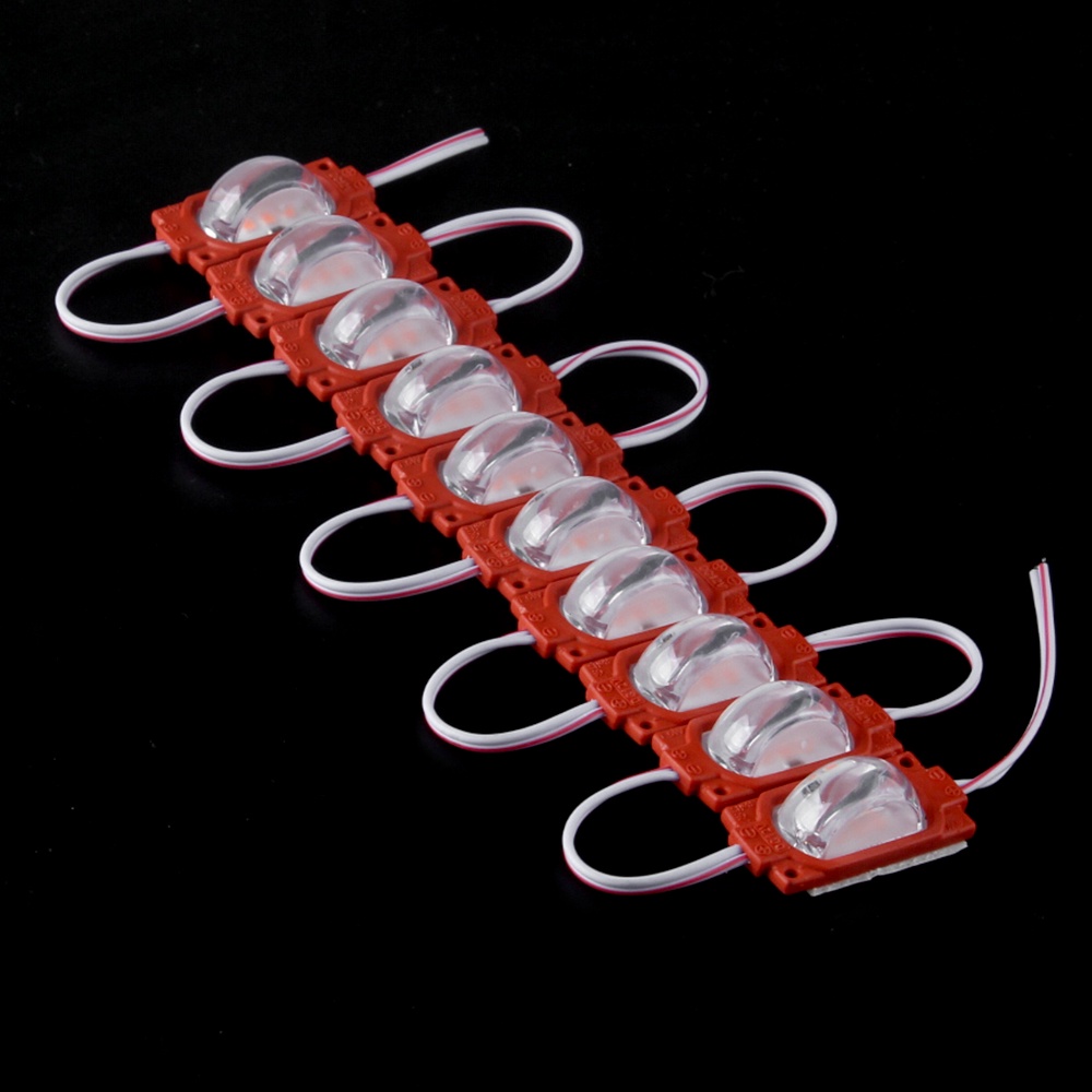 Set 10 Mô-đun đèn 1 LED 12V 24V đánh dấu bên hông siêu sáng cho xe buýt cảnh báo xe tải