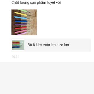 Bộ 8 kim móc len size lớn