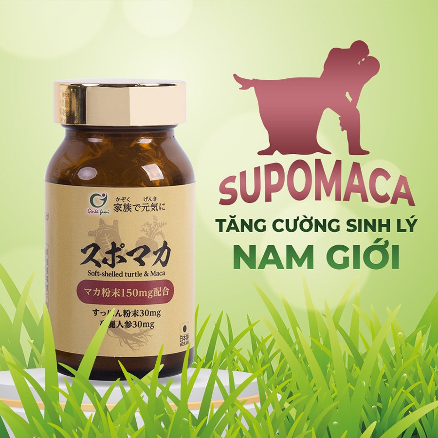 Viên uống Supomaca tăng cường sinh lý sức khỏe Nam giới Genki Fami Nhật Bản - Konni39