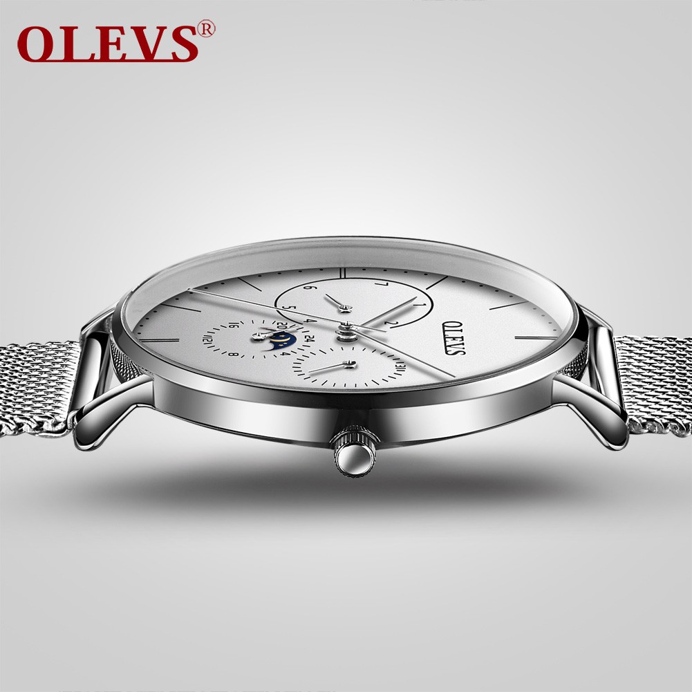 Đồng hồ đeo tay nam Olevs bạc chiêm tinh sang trọng - S6860G01 - Hàng Chính Hãng