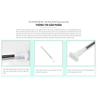 CÂY PHƠI ĐỒ GẤP GỌN 70-120cm Ø2,2cm - It Smart