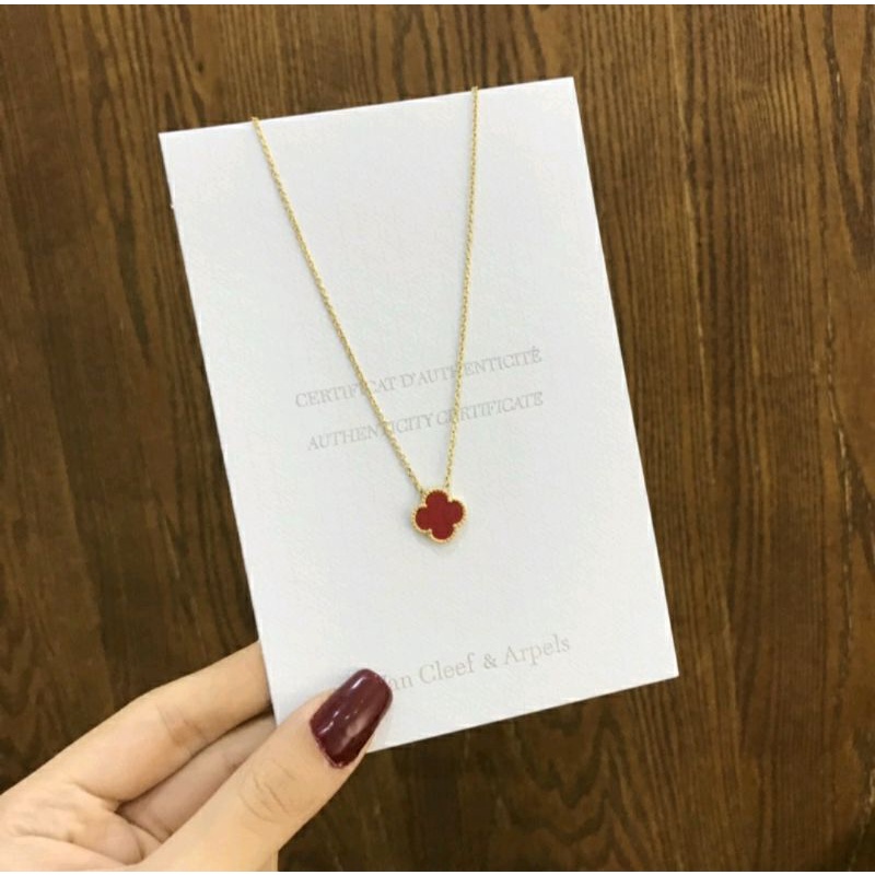 ⚡ Freship+Video+ảnh thật⚡Vòng cổ 💦Cỏ 4 lá May mắn💦 mạ vàng 18k cao cấp nguyên chất không hoen gỉ