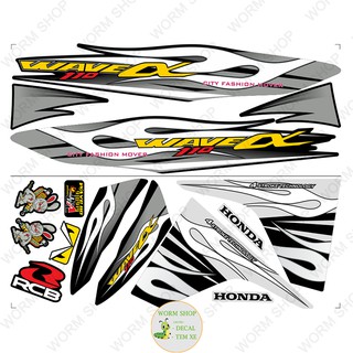 Tem rời WAVE ALPHA 110 MẪU LỬA ( Đời 2017 - 2021 )  Nhiều lựa chọn màu sắc - Tem chế 3 lớp cao cấp