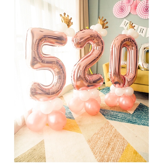 Bóng kiếng 80cm trang trí tiệc sinh nhật HPBD