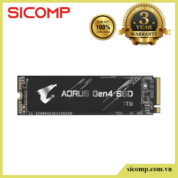 SSD M2-PCIe 1TB Gigabyte AORUS Gen4 Heatsink NVMe 2280 (không tản), new, bảo hành chính hãng 36th | BigBuy360 - bigbuy360.vn