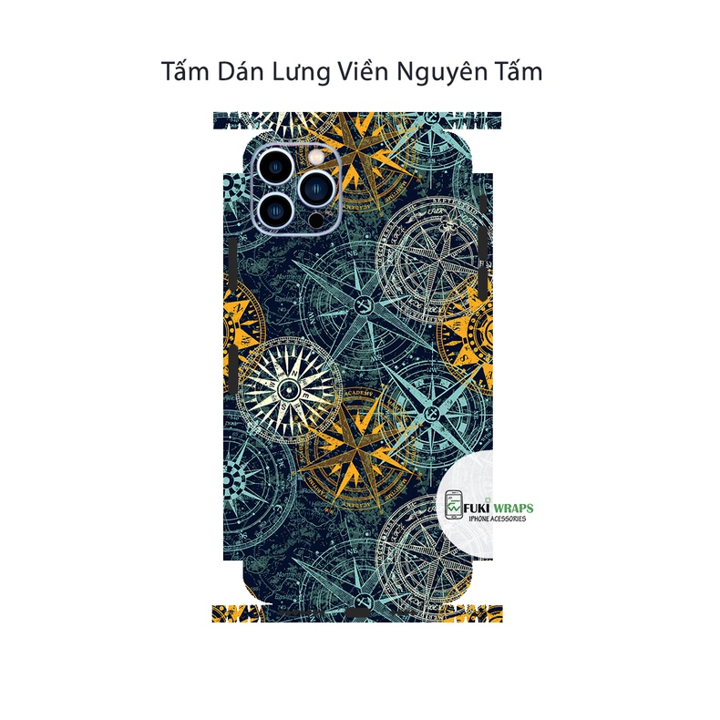 Tấm dán Skin Mặt Sau FULL VIỀN Dành Cho13prm , 12prm , 11prm , x, xs, xr , xsm , ip11 , ip12 , ip13 - FukiShop