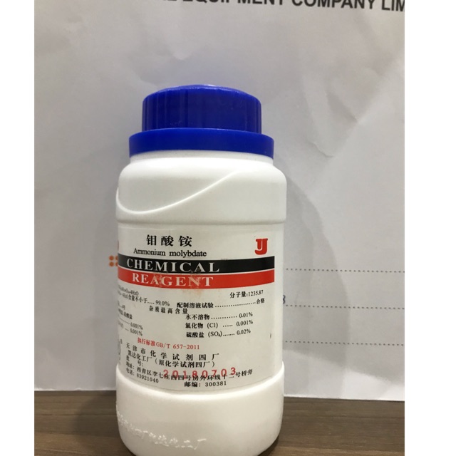 Hoá chất ammonium molybdate amoni molybdat lọ 500g