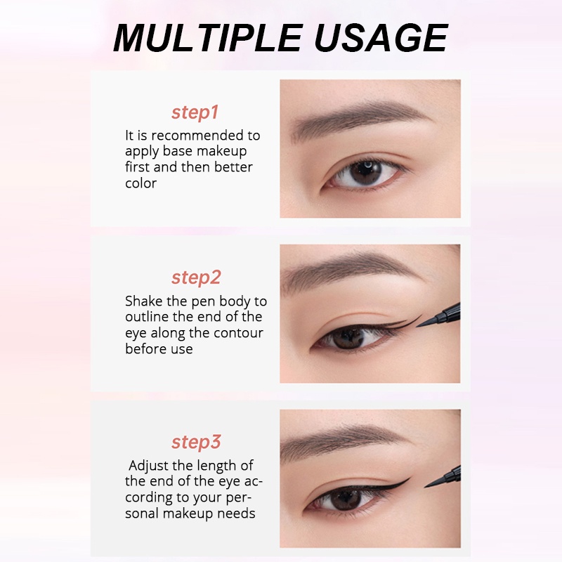 Bút Kẻ Mắt Dạng Lỏng Siêu Mịn Chống Thấm Nước Lâu Trôi Mịn Màng