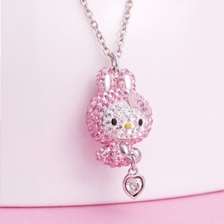 Vòng cổ Mặt Thỏ Hello Kitty Hồng