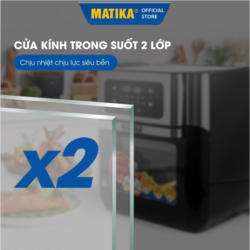 Nồi Chiên Không Dầu MATIKA 12L 1500W MTK-9312