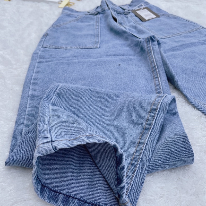 Quần baggy jean nữ túi đắp vuông Ms 173