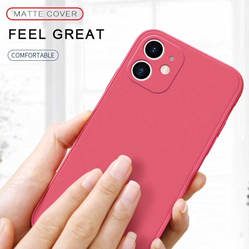 Ốp lưng silicon mềm cho iPhone 11 11Pro 11ProMAX 7 8 Plus X XS MAX XR - Ốp iPhone bảo vệ camera