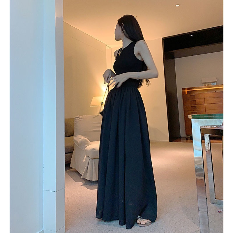 Đầm Dài Không Tay Hở Vai Dáng Ôm Màu Trắng Thời Trang Mùa Hè Hàng Mới Chất Lượng Cao Dành Cho Bạn Nữ