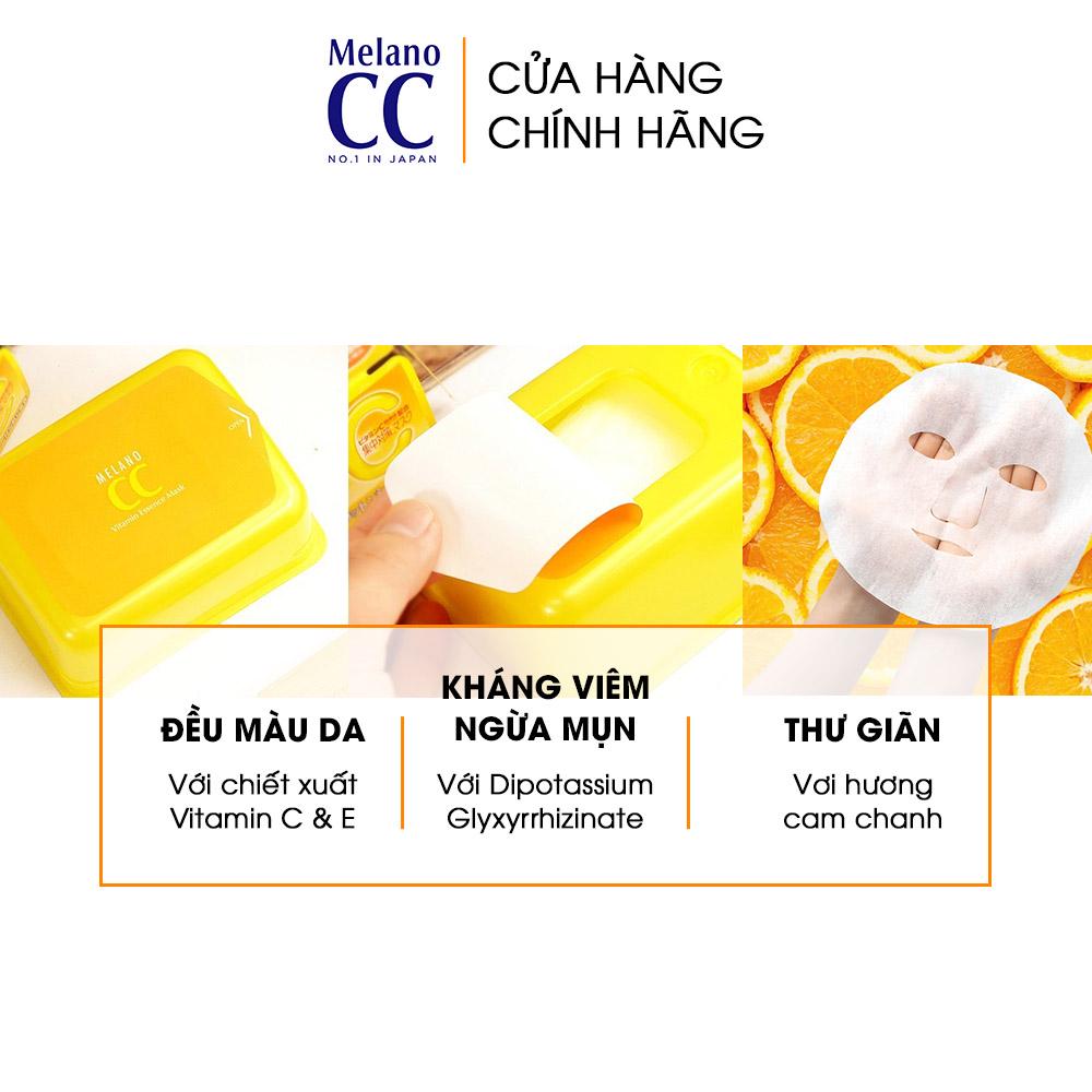 Mặt nạ dưỡng da cải thiện thâm sạm và đốm nâu Melano CC Mask 20pcs