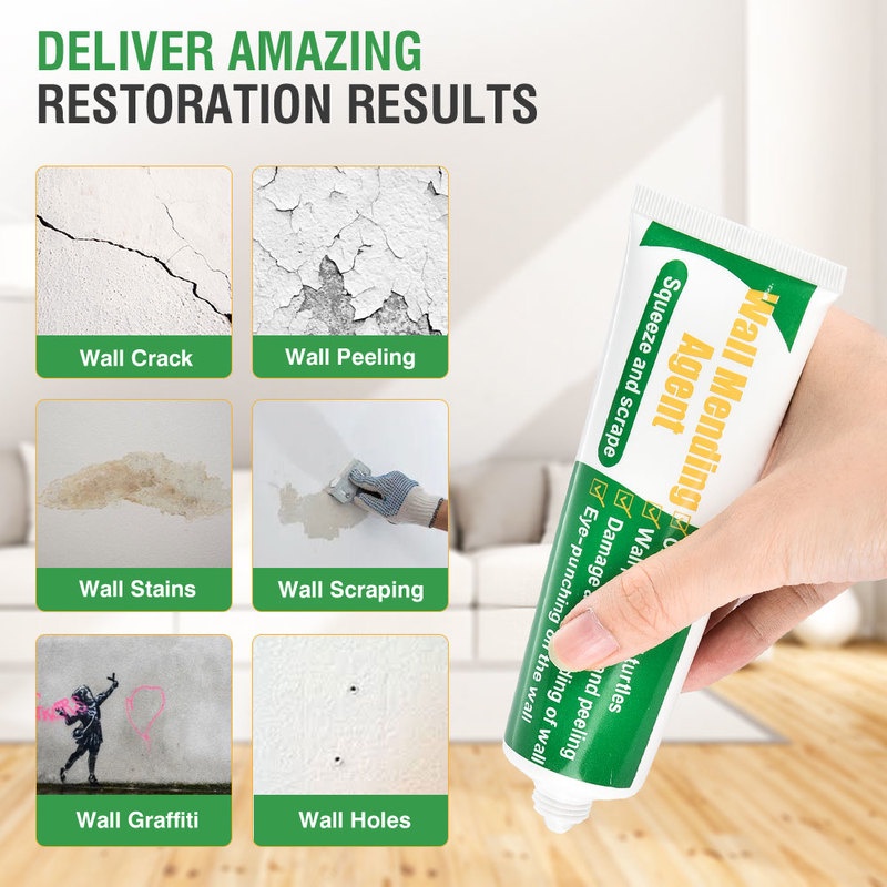 100g Keo Dán Tường Chống Nước Chống Nứt Màu Trắng Thân Thiện Với Môi Trường