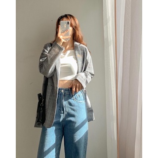 Áo blazer sọc caro Ulzzang (Có ảnh thật-hàng sẵn)