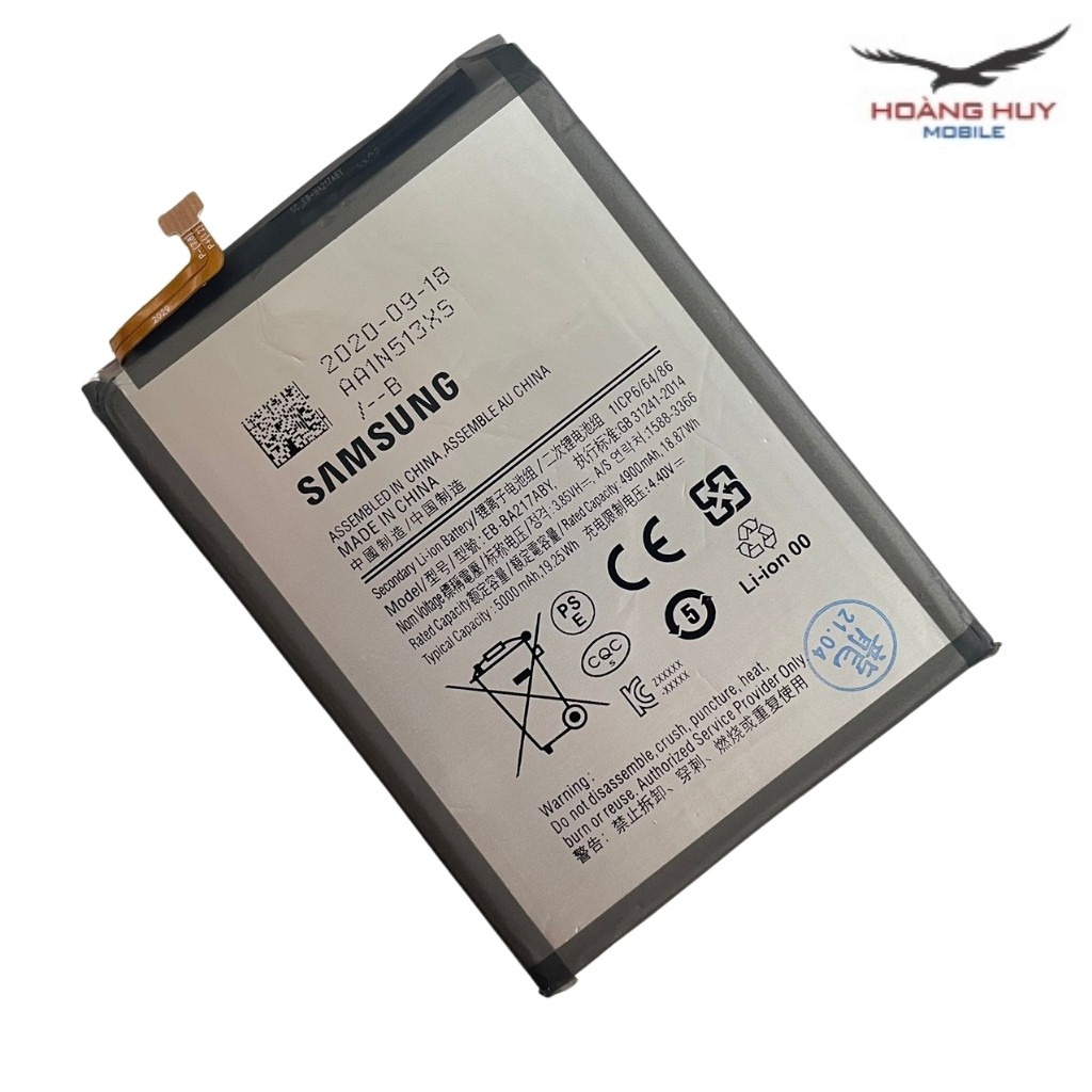 Pin Samsung Galaxy A21s,A12,A02,EB-BA217ABY Dung Lượng 5000mAh Hàng Zin Nhập Khẩu Bảo Hành 6 Tháng 1 Đổi 1